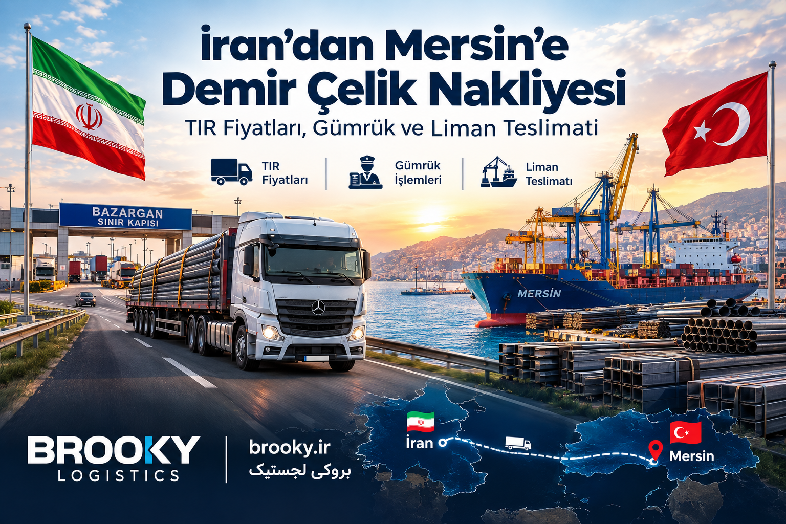 İran’dan Mersin’e Demir Çelik Nakliyesi | TIR Fiyatları, Gümrük ve Liman Teslimatı