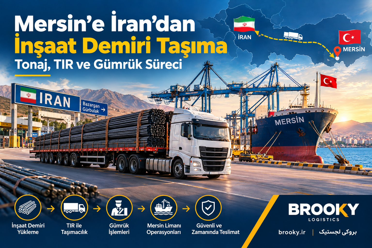 Mersin’e İran’dan İnşaat Demiri Taşıma | Tonaj, TIR ve Gümrük Süreci