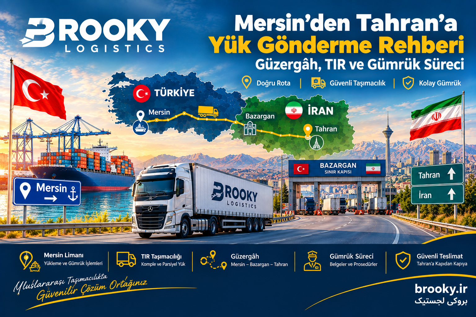 Mersin’den Tahran’a Yük Gönderme Rehberi | Güzergâh, TIR ve Gümrük Süreci