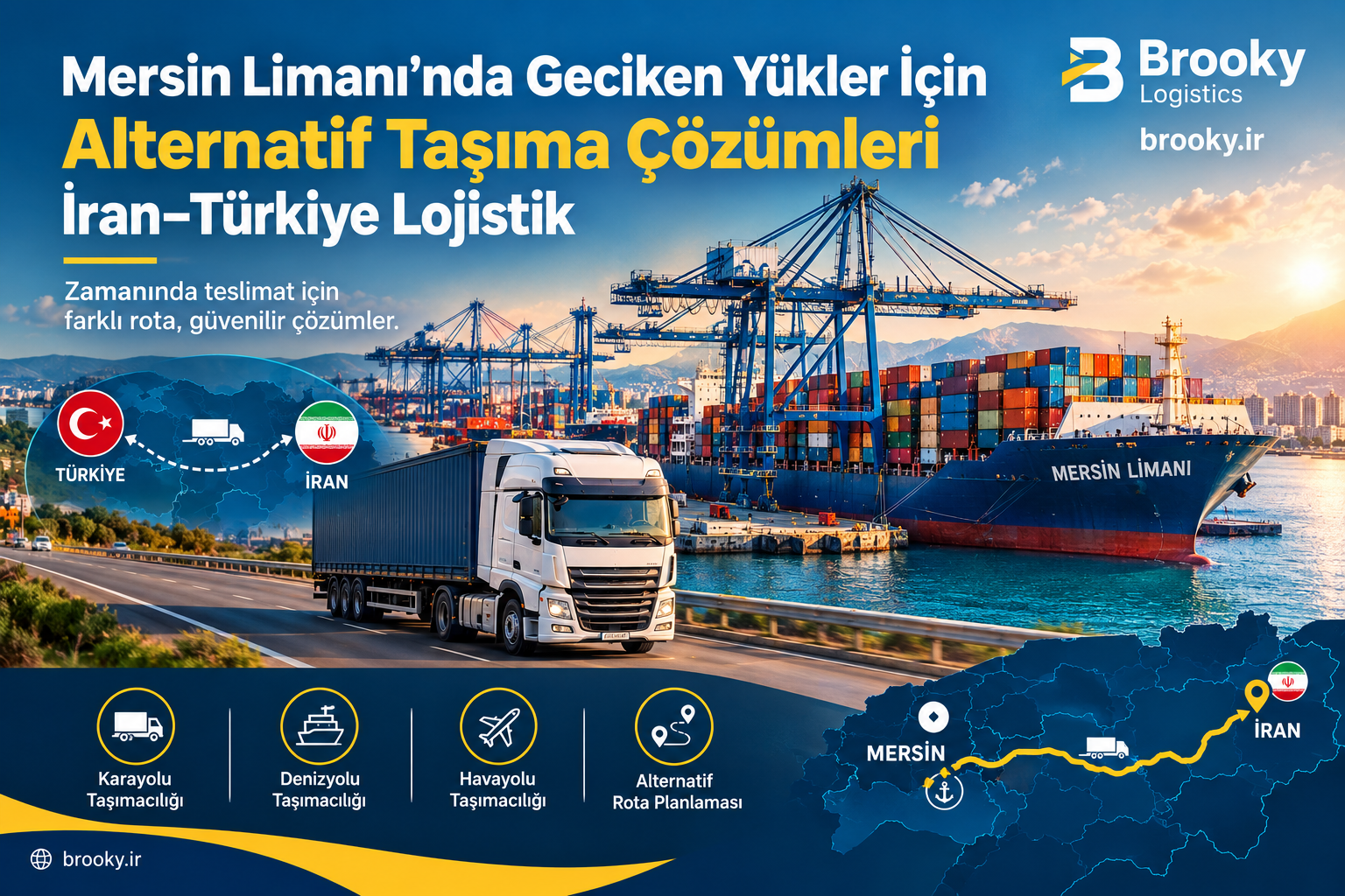 Mersin Limanı’nda Geciken Yükler İçin Alternatif Taşıma Çözümleri | İran–Türkiye Lojistik